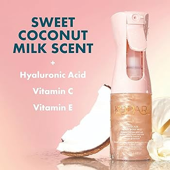 Kopari Rose Gold Sunglaze Sheer Body Mist Sunscreen SPF 42, Infused with Shimmering Body Oil, Hyd... | Amazon (US)