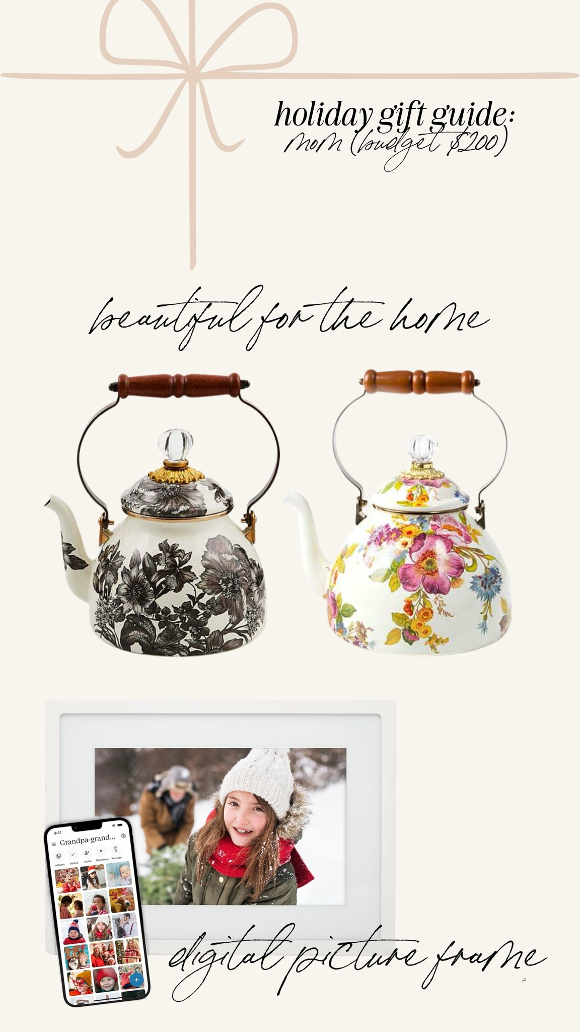 Gifts for mom $200 budget 

#LTKGiftGuide #LTKHoliday