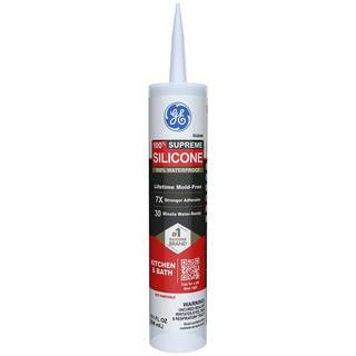 Supreme Silicone Caulk 10.1 oz Kitchen and Bath Sealant Clear | The Home Depot
