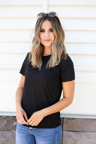 Samantha Crew Neck Tee | Dress Up