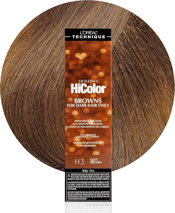 L'Oréal Technique HiColor Browns & Blondes Permanent Hair Color - Lifts Dark Hair in One Step, N... | Amazon (US)