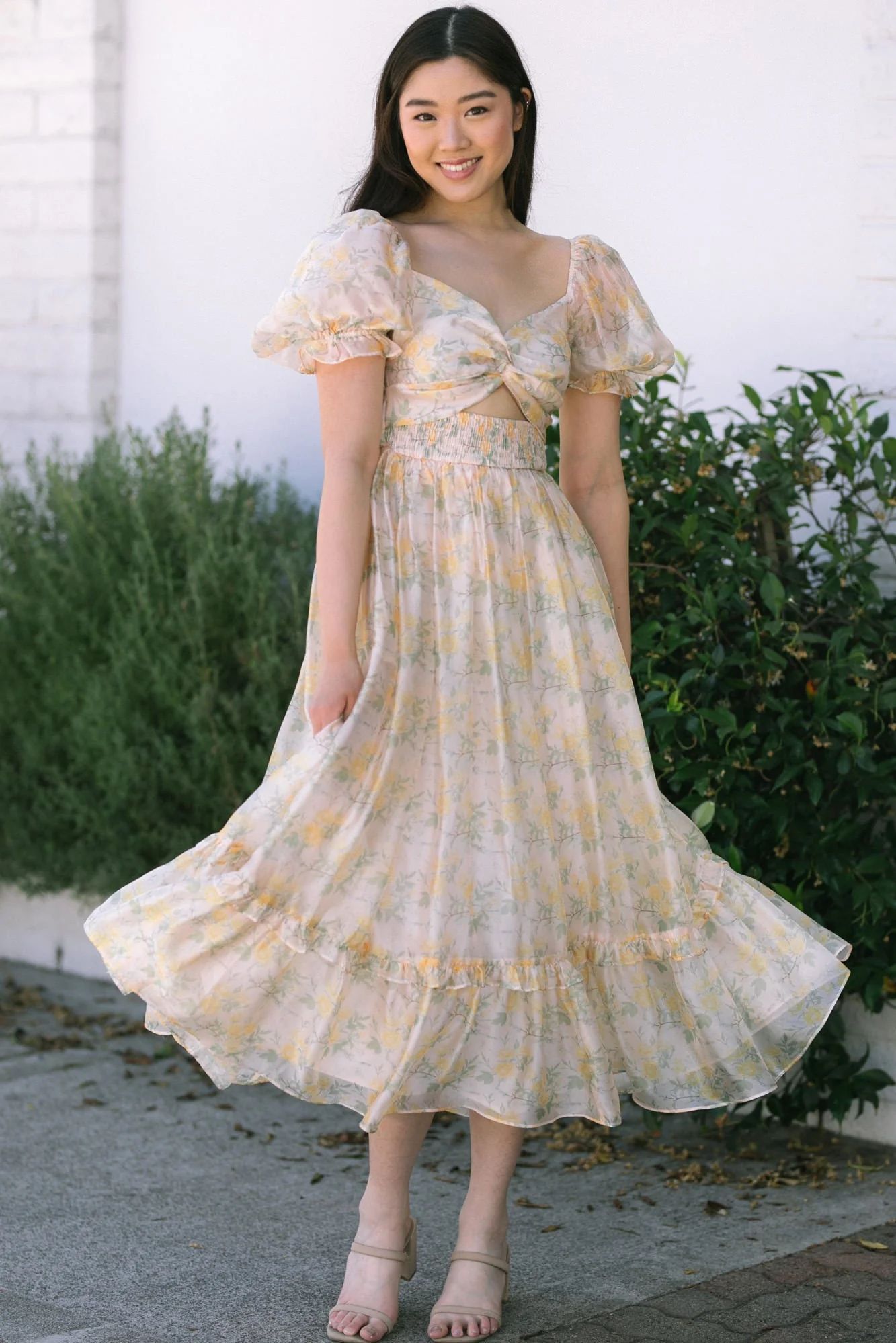 Belle Sweetheart Twist Dress | Morning Lavender