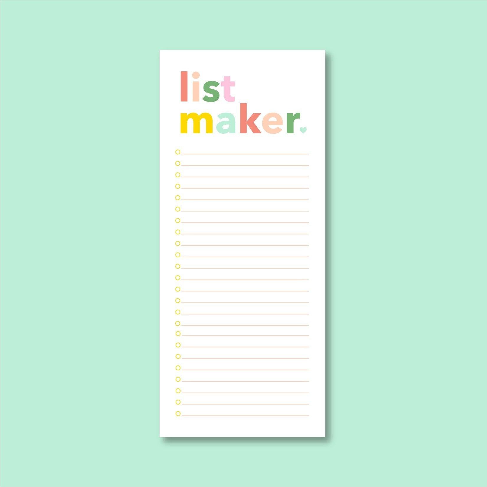 List Maker Notepad | Joy Creative Shop