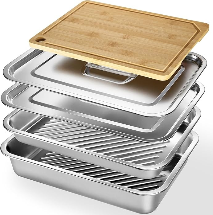 5-in-1 Grill Prep Tray and Carry System, Outdoor Grilling Prep & Serve BBQ Food Tray Accessories,... | Amazon (US)
