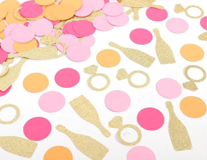 Veuve Before Vows Confetti Party Decor - Rendez Bridal Shower Photo props,Diamond Champagne Pink ... | Amazon (CA)