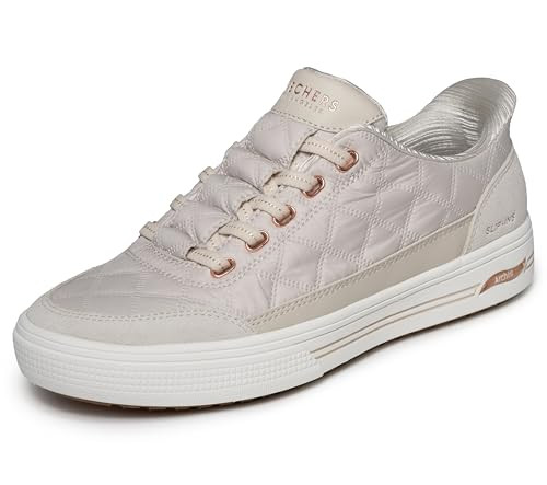 Skechers Women's Arch Fit Arcade – Cuddle Steps Cozy Fit Hands Free Slip-ins, Off-White, 7 | Amazon (US)