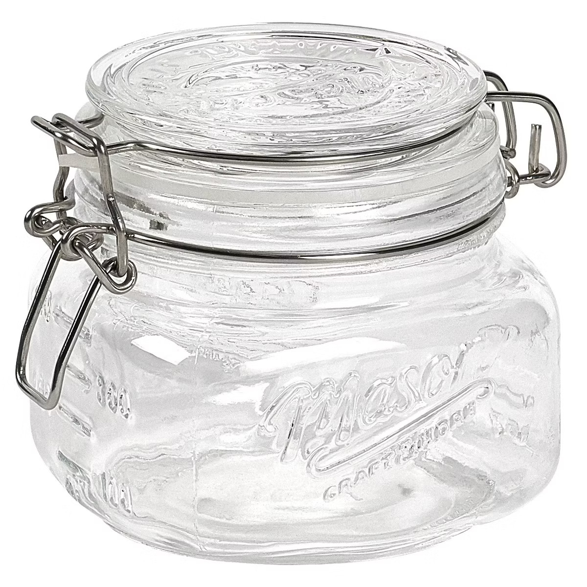Mason Craft & More 17oz Set of 4 Tall Mini Clamp Jars | Target