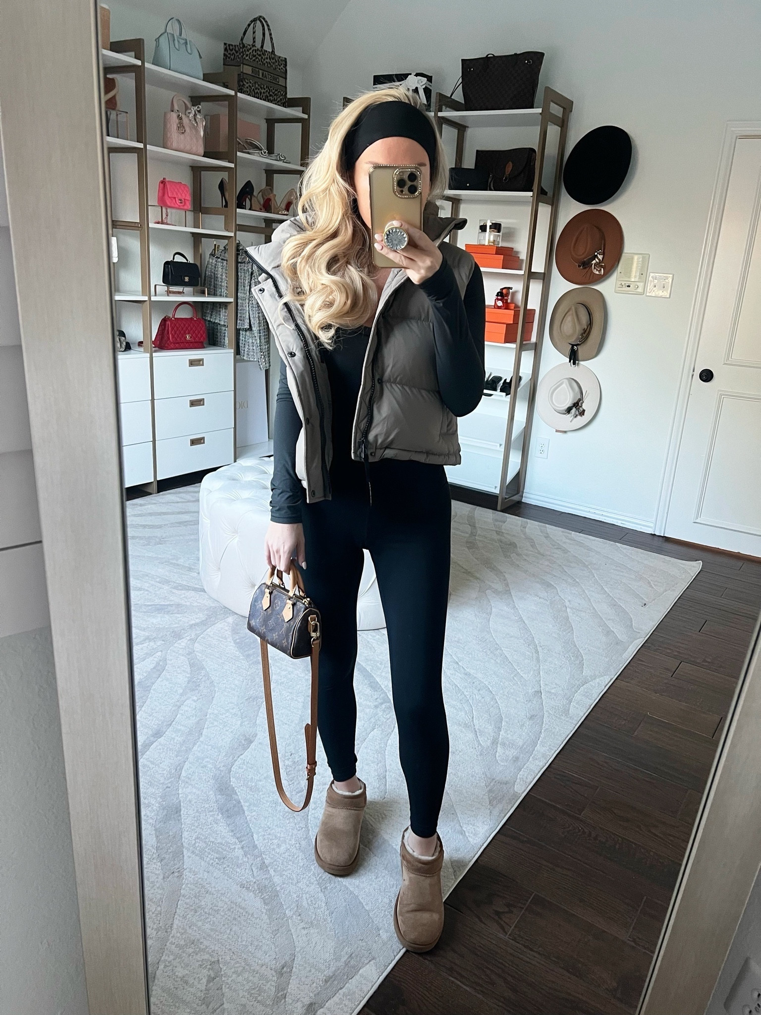 Puffer vest. Aritzia. Winter outfit. Amazon leggings. Black bodysuit. Skims bodysuit 

#LTKSeasonal #LTKfitness