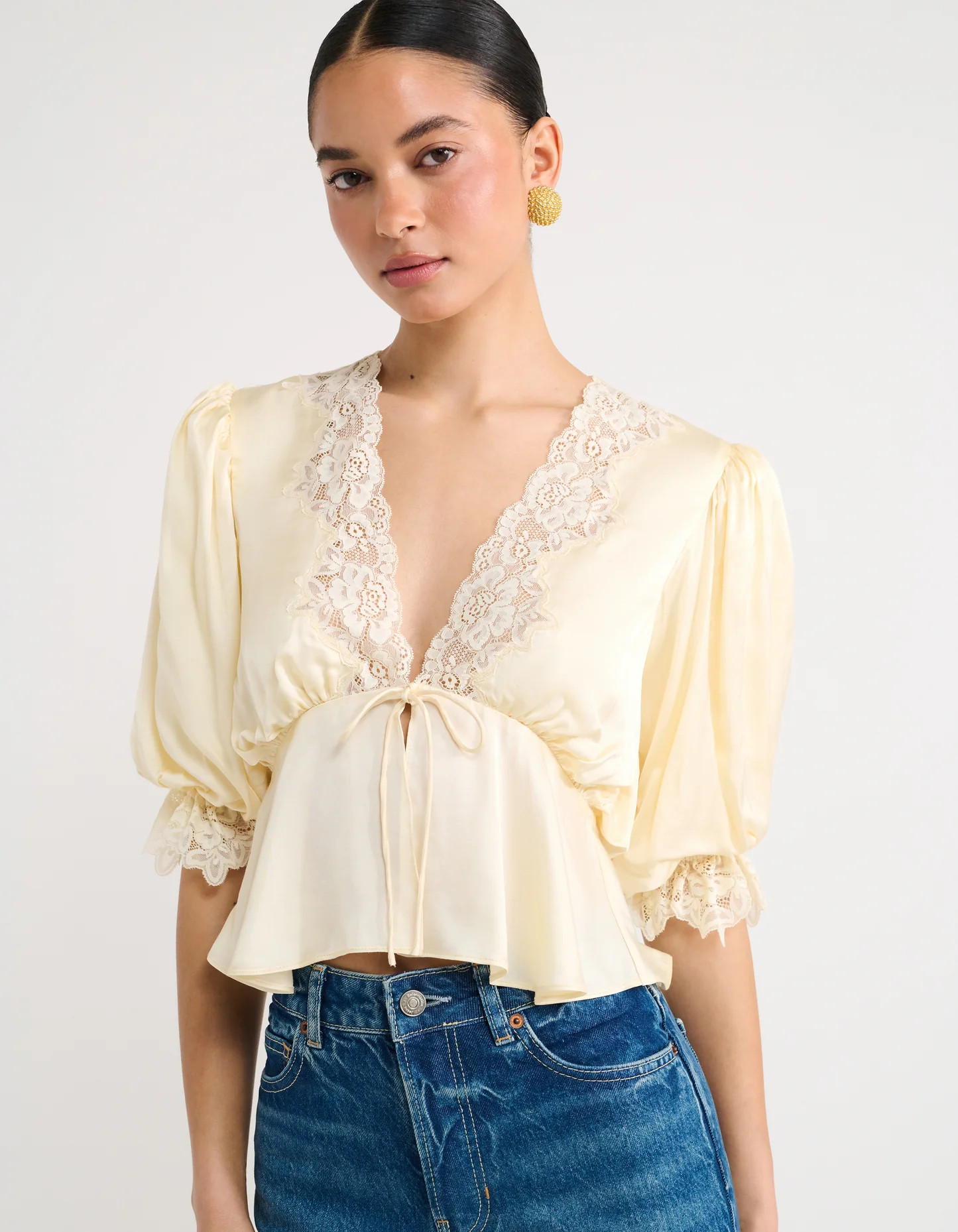 Honey Blouse | Custard | Rumored