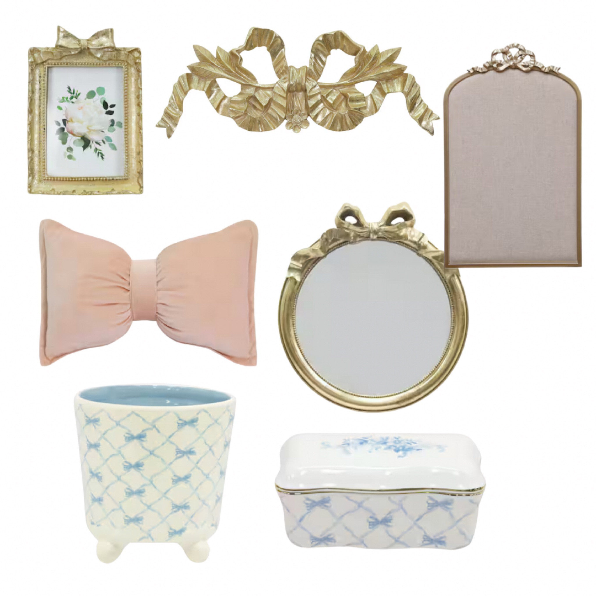 Grandmillennial bow decor 