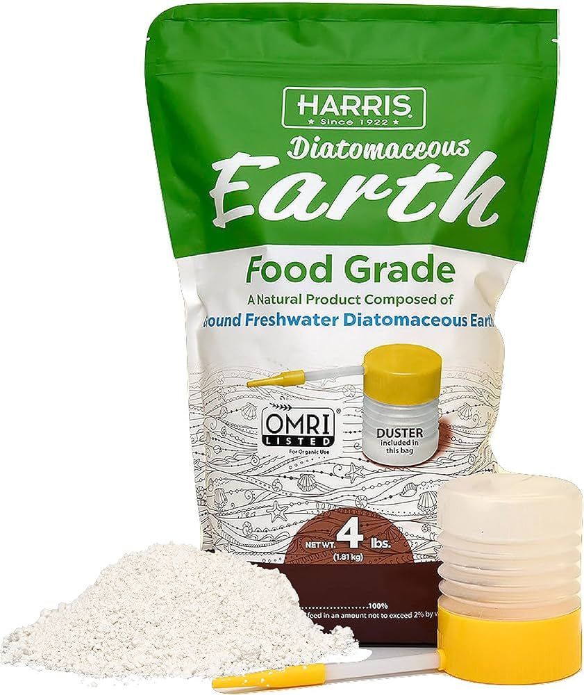 HARRIS Diatomaceous Earth Food Grade, 4lb with Powder Duster Included in The Bag | Amazon (US)