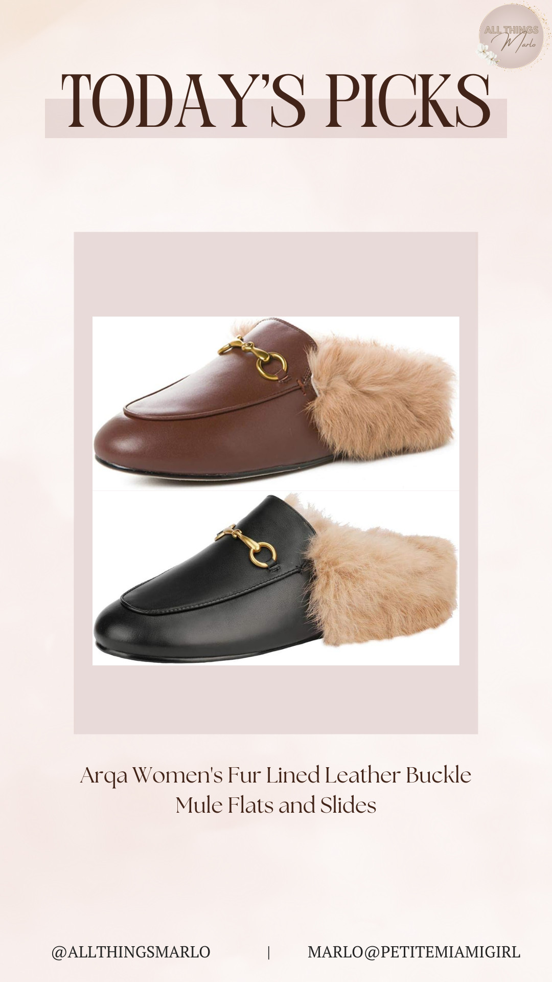 Arqa Women's Fur Lined Leather Buckle Mule Flats and Slides 

 #LTKSeasonal #LTKStyleTip #LTKShoeCrush