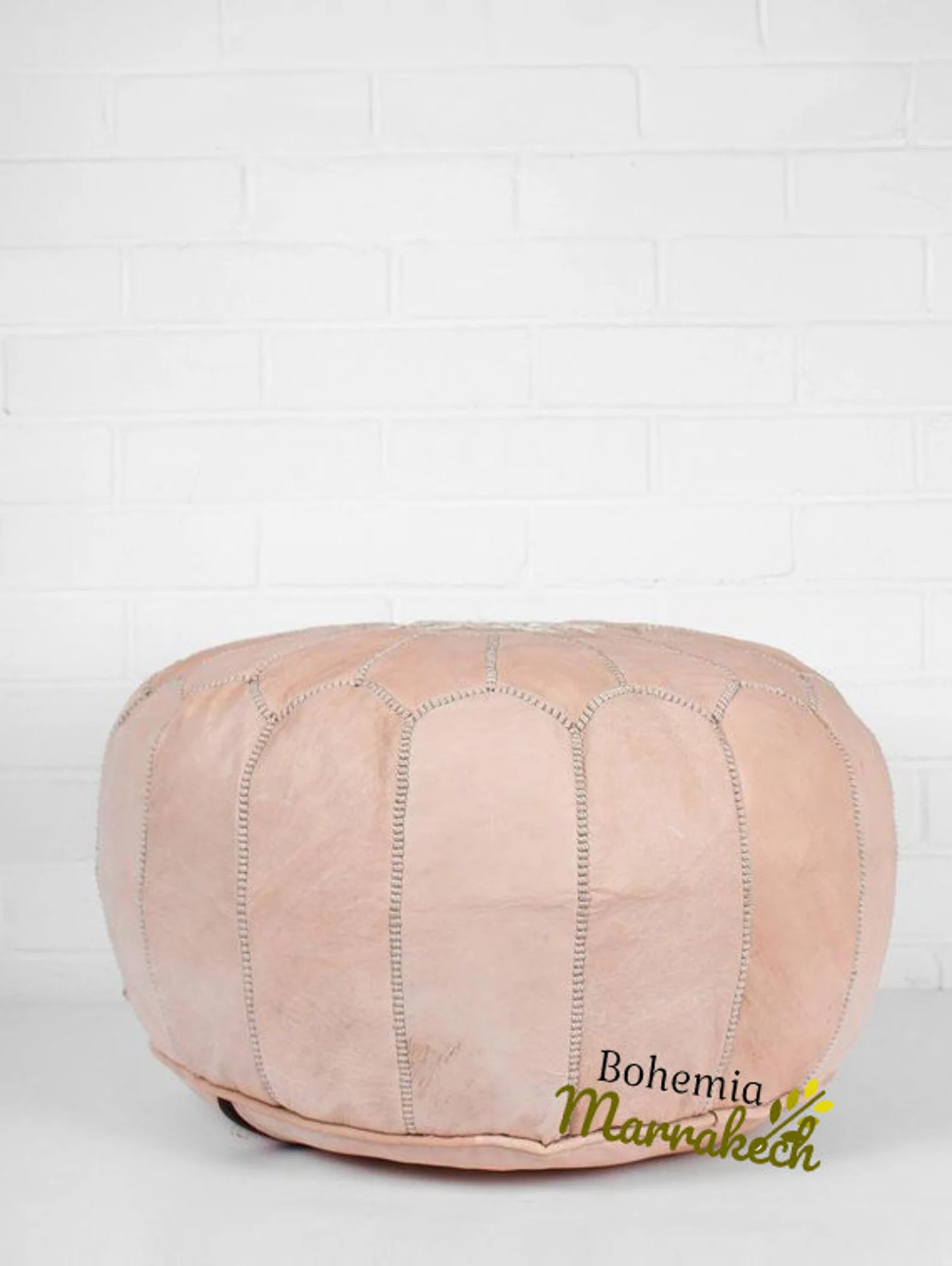 LEATHER POUF Maoccan Pouf Ottoman Ottoman Luxury Natural | Etsy | Etsy (US)