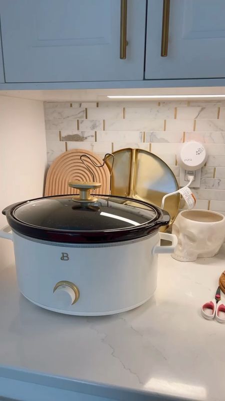 The prettiest crock pot slow cooker! Walmart find! 

#LTKSeasonal #LTKhome #LTKunder50