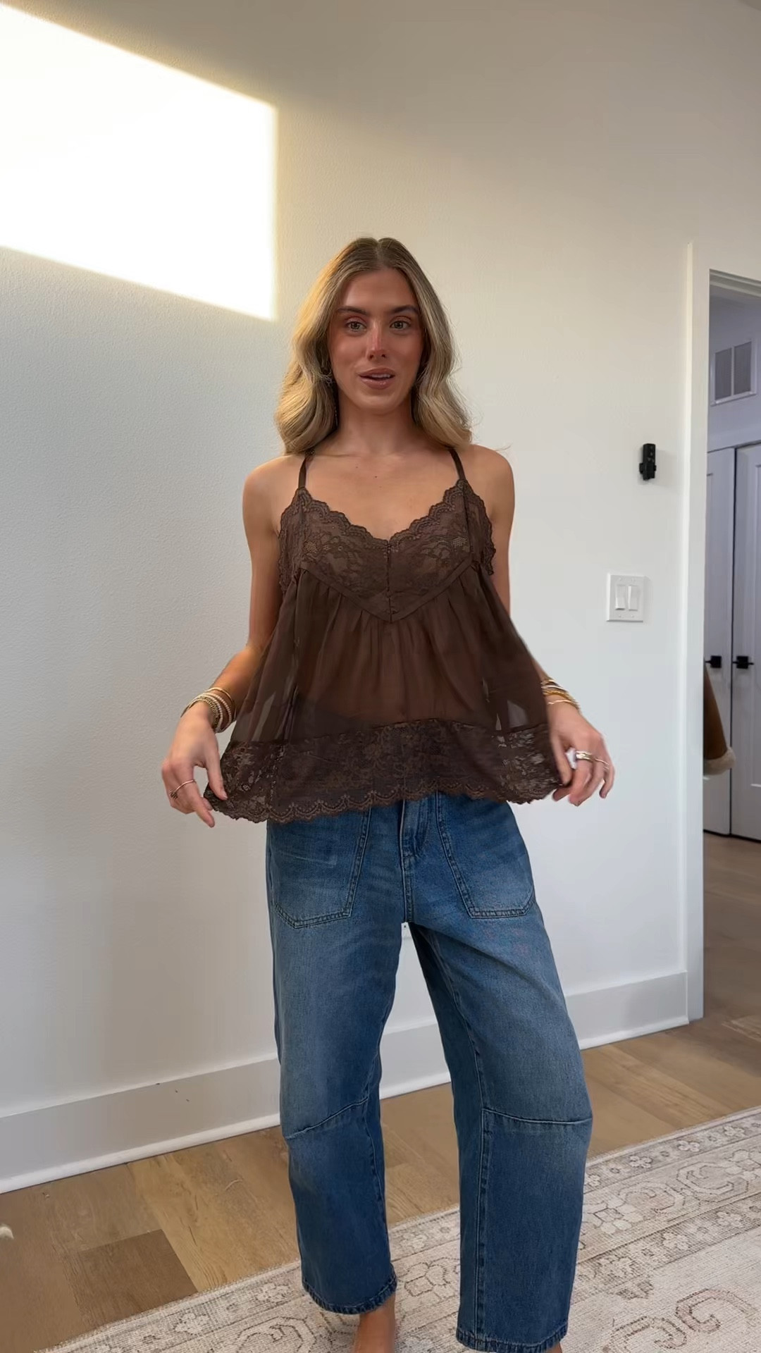 I got two different tops from amazon! I’m 5’4 and wearing size small in both. I got the Women Satin Lace Cami Top Flowy V Neck Jacquard Tank with Scalloped Trim and Womens Satin High Neck Asymmetrical Long Top with Lace Hem Sleeveless Loose Fit Halter Top


#LTKSeasonal #LTKootd