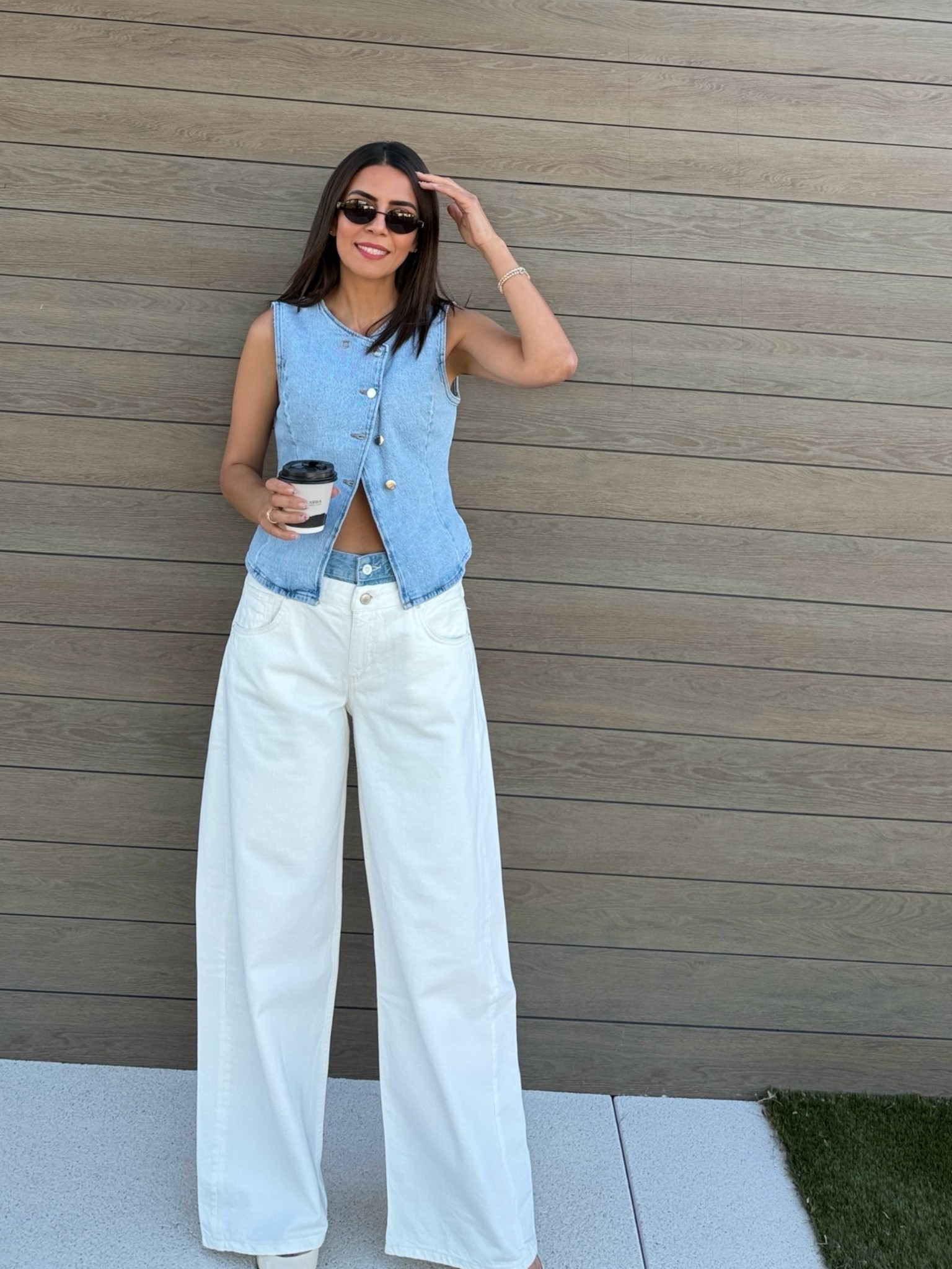 Denim on denim | denim vest | two toned jeans | white jeans | summer outfit | matching set | Zara outfit | Zara jeans | white jeans | festival outfit | casual outfit

#LTKdayinmylife #LTKootd #LTKSeasonal