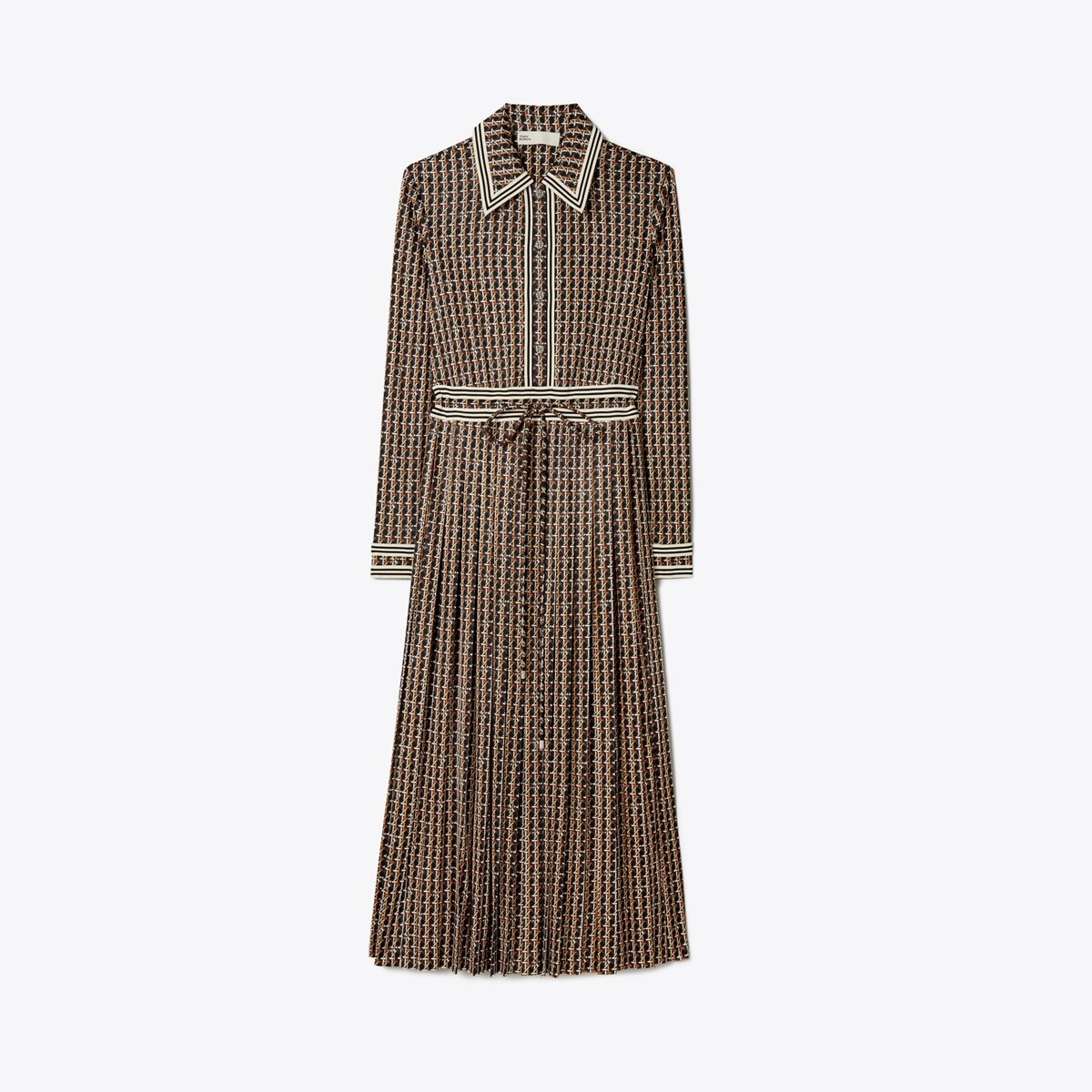 Basketweave Knit Shirtdress: Women's Designer Dresses | Tory Burch | Tory Burch (US)