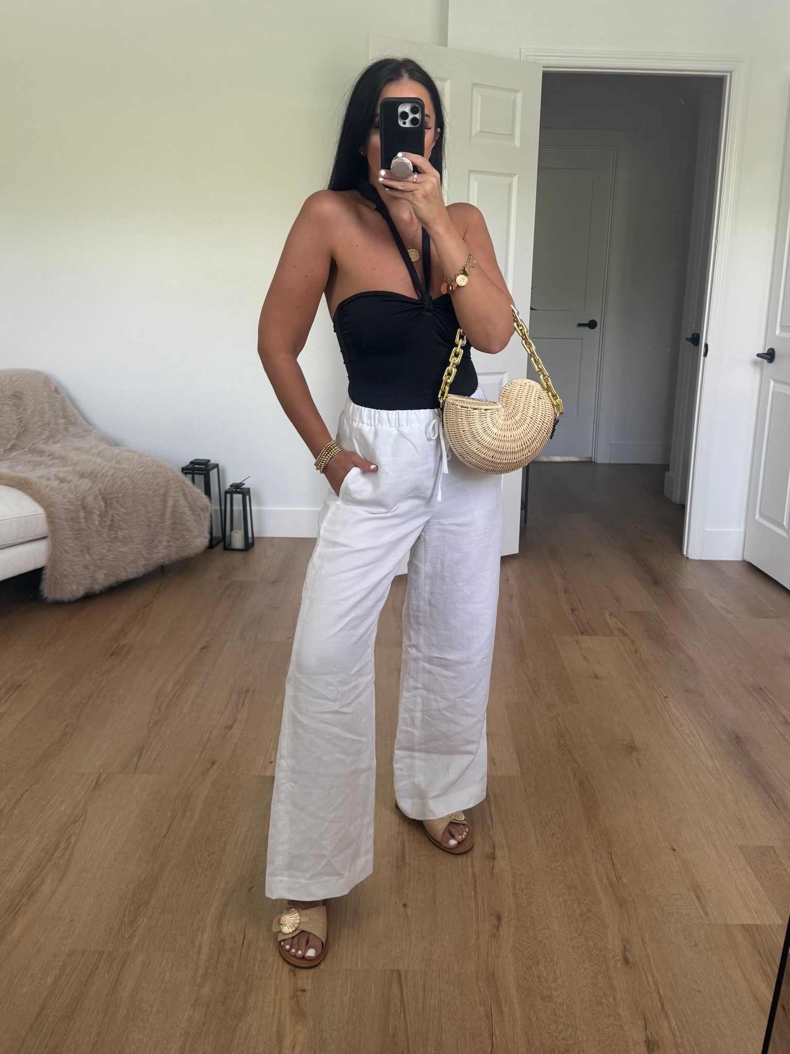 Original Contour Entwine Bodysuit.CruiseLinen™ Lodge Pant
