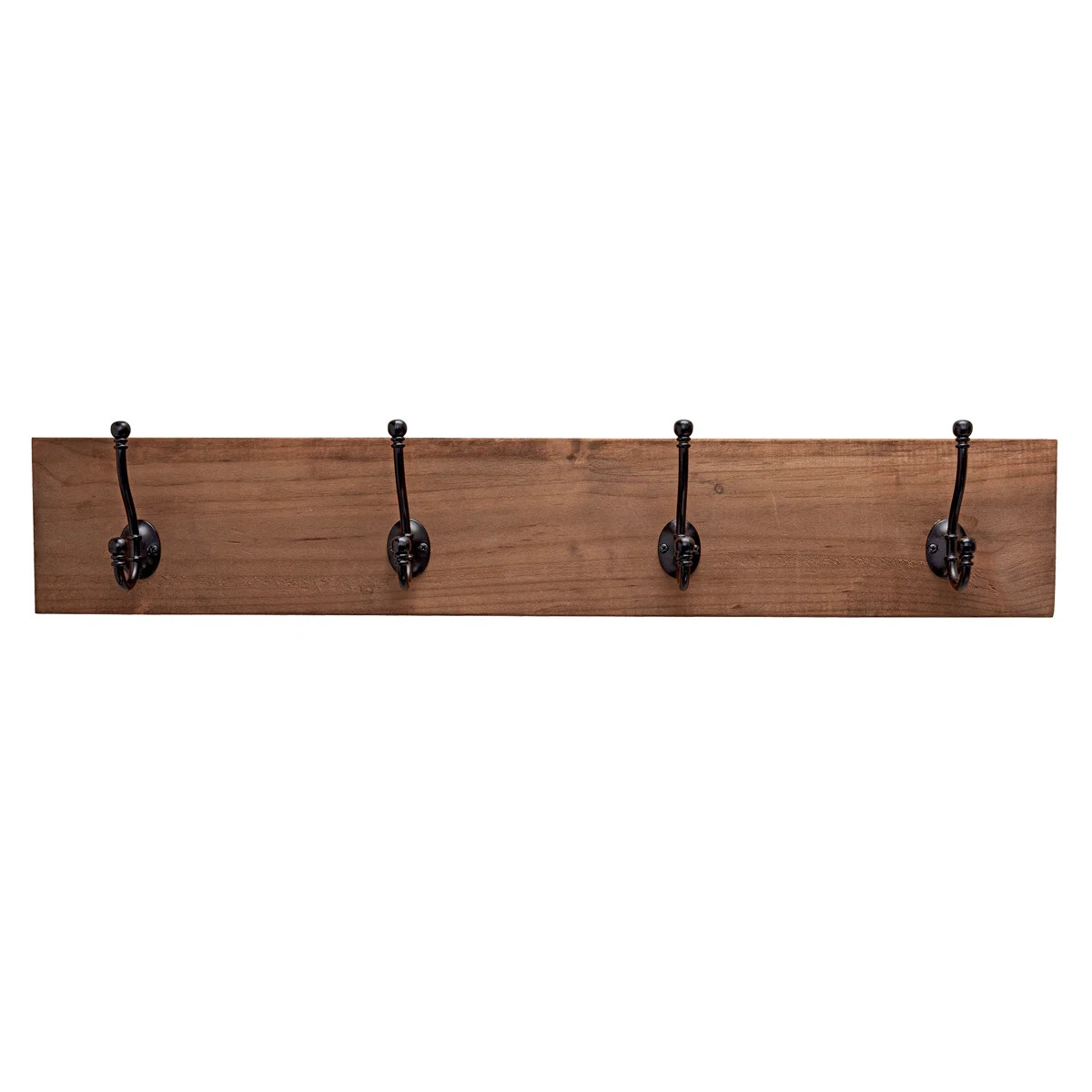 Abbotsford Solid Wood 4-Hook Wall Mounted Coat Rack | Wayfair North America
