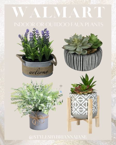 Walmart indoor and outdoor faux potted plants. 🪴 

#LTKhome #LTKSeasonal #LTKstyletip