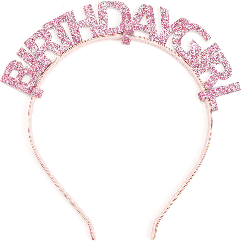 Birthday Girl Headband, Pink | Maisonette