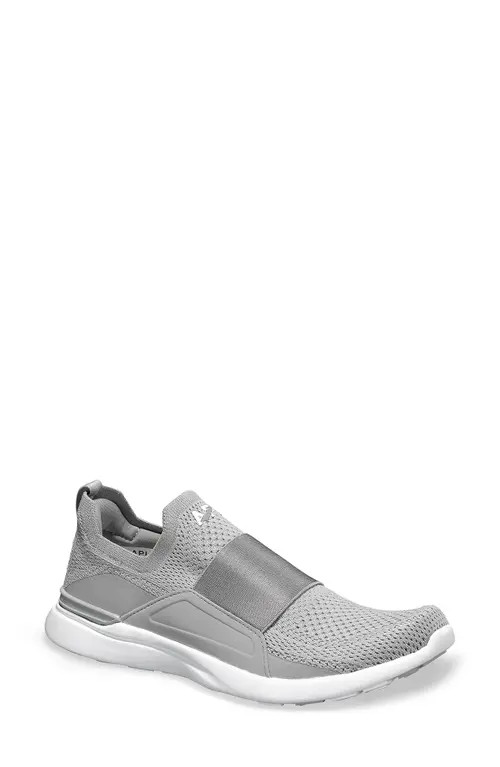 APL TechLoom Bliss Knit Running Shoe in Cement /White at Nordstrom, Size 7.5 | Nordstrom