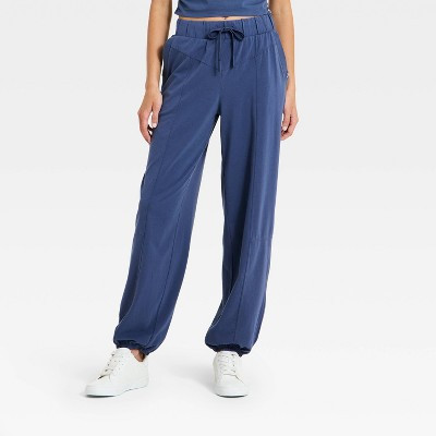 Women's Washed Jersey Jogger Pants - JoyLab™ Dark Blue S | Target