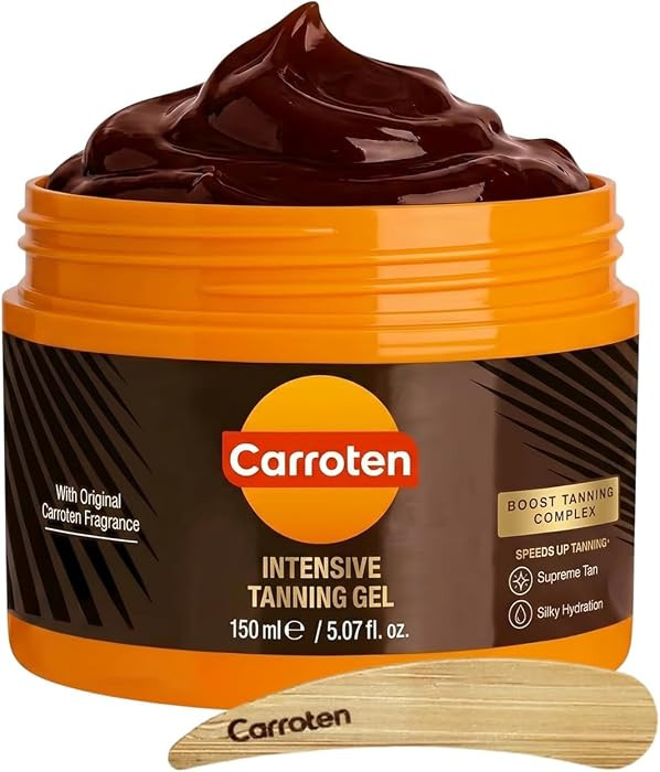 Carroten Intensive Tanning Gel | Browning Tan Accelerator | Non-Greasy, Water-Resistant with Carr... | Amazon (US)