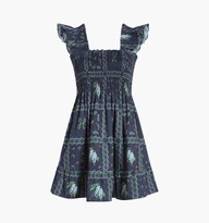 The Elizabeth Nap Dress - Navy Floral Patchwork | Hill House Home
