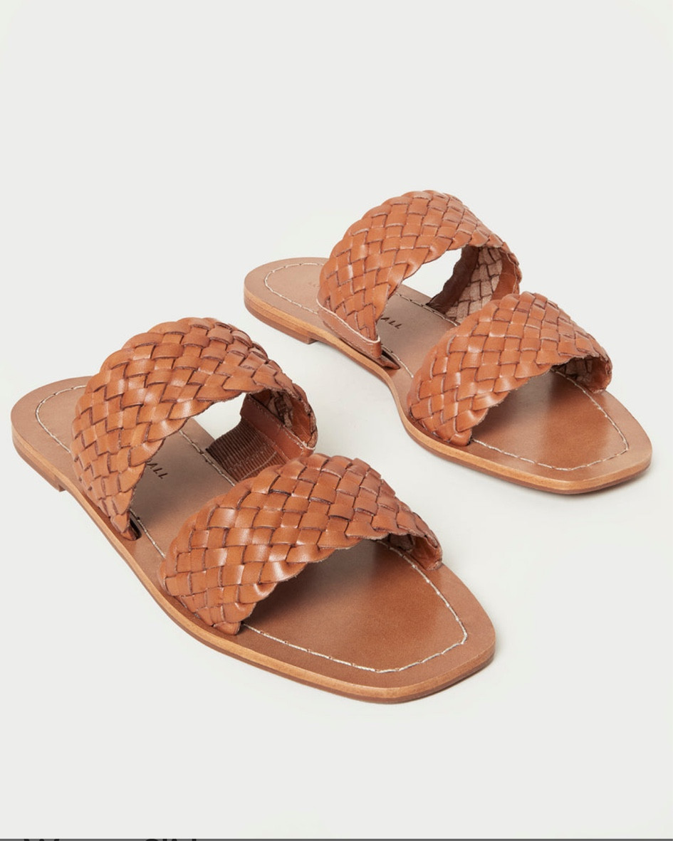 Loeffler Randal Jonah Timber Brown Woven Slide - Honey color is the only one available. 

#LTKstyletip #LTKtravel #LTKshoecrush
