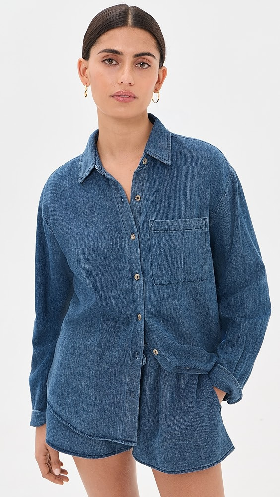 Perfect Twill Button Down Shirt | Shopbop