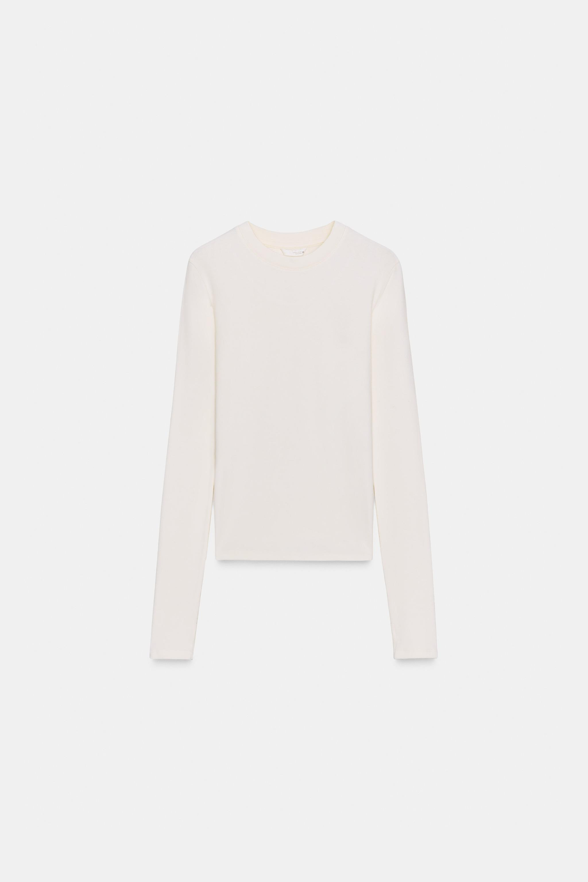 EMBROIDERED LONG SLEEVE T-SHIRT | Zara US
