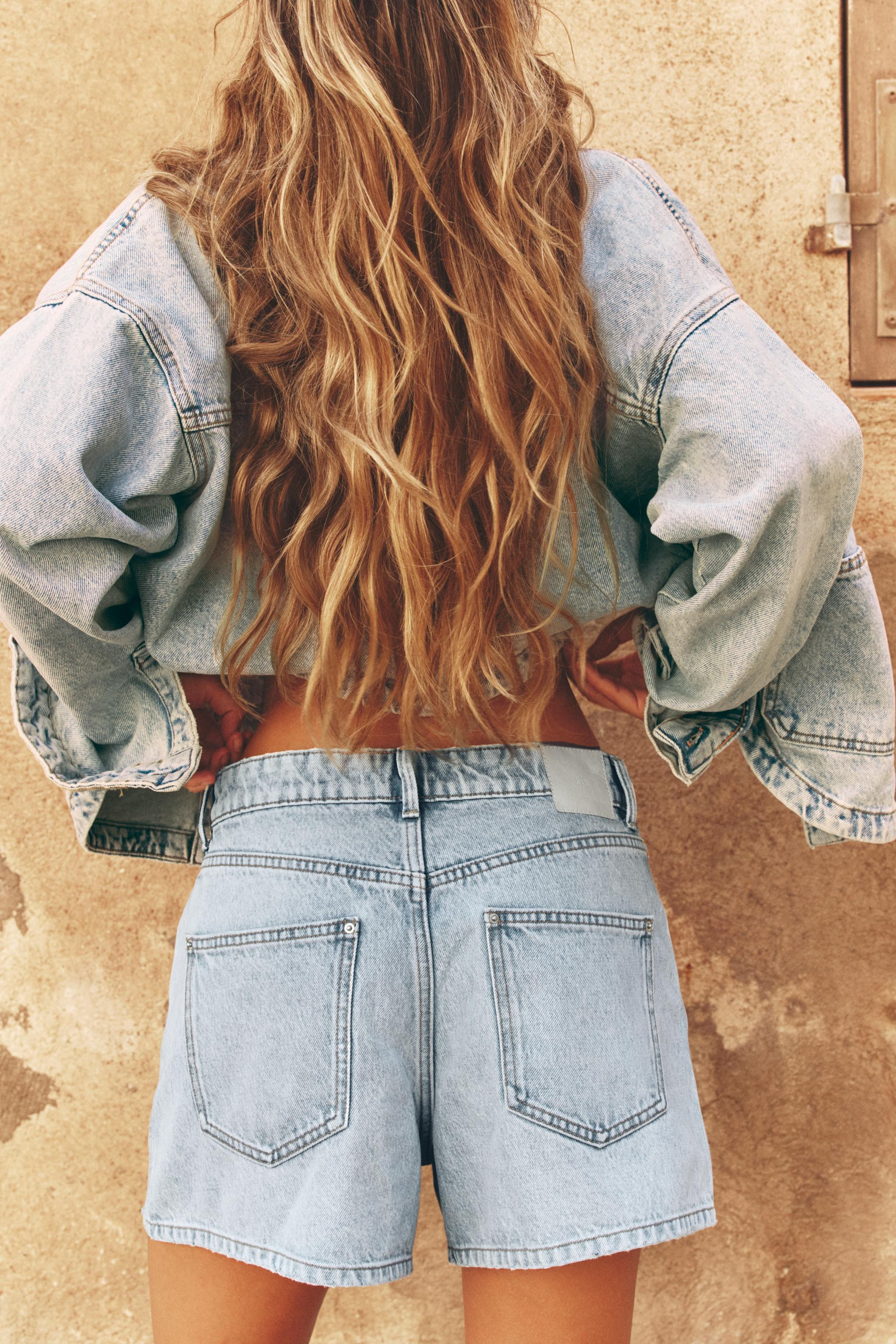 Z1975 MID-WAIST MOM FIT SHORTS | Zara UK