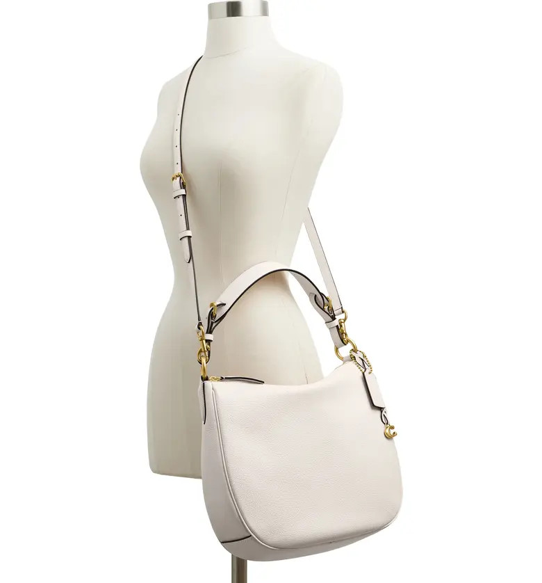 Polished Pebble Leather Shoulder Bag | Nordstrom