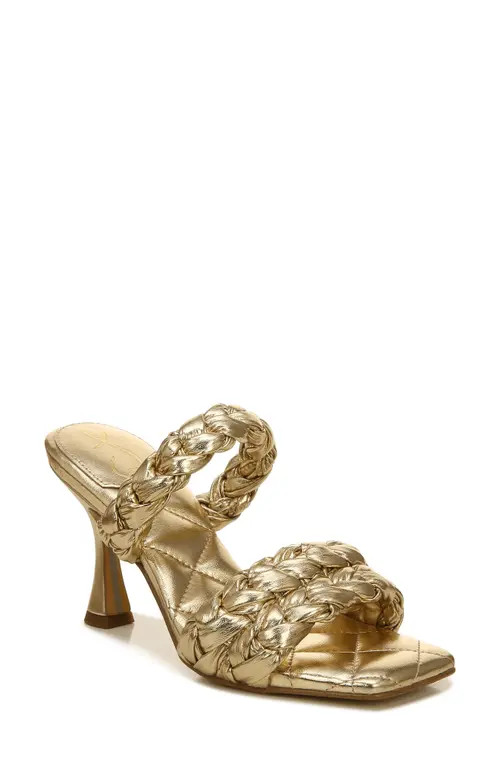 Sam Edelman Meghan Braid Slide Sandal in Gold Leaf at Nordstrom, Size 6 | Nordstrom