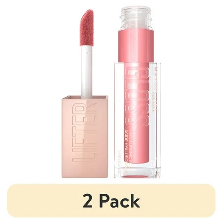 (2 pack) Maybelline Lifter Gloss Lip Gloss Makeup with Hyaluronic Acid Silk | Walmart (US)