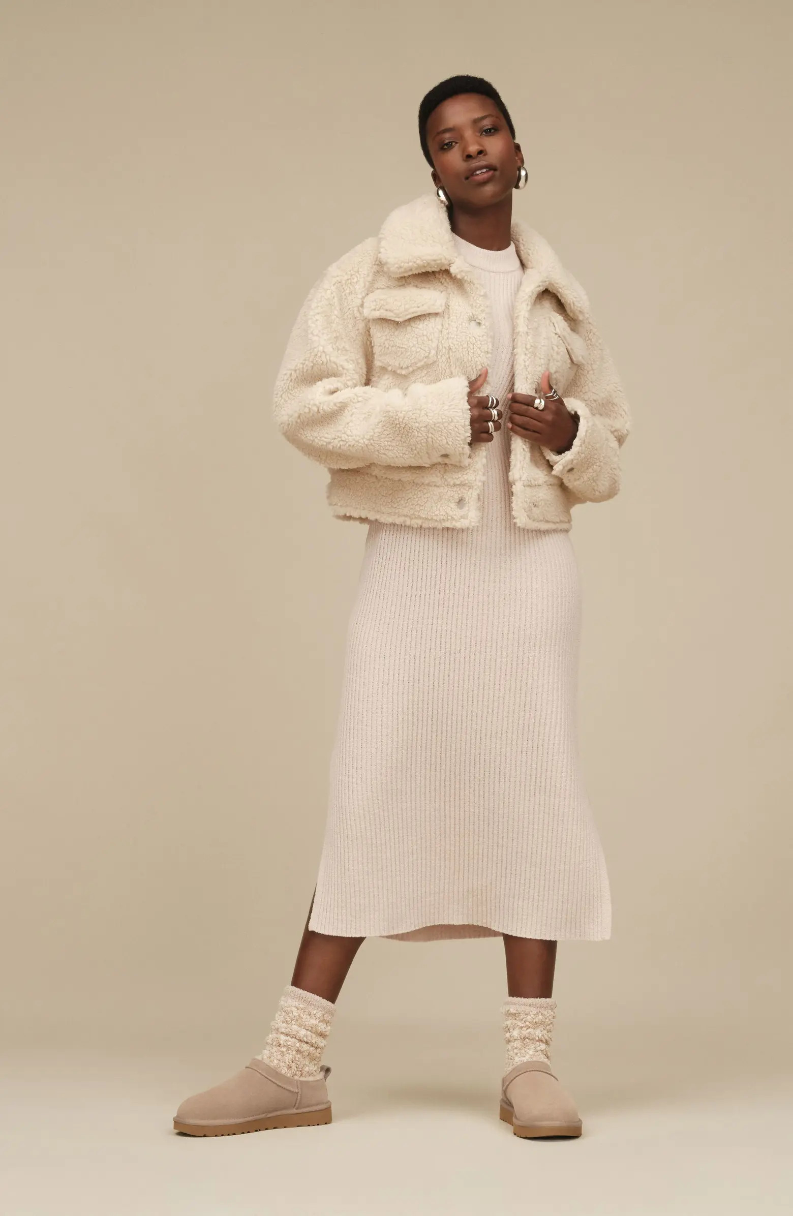 UGG® Classic Micro Genuine Shearling Lined Slip-On (Women) | Nordstrom | Nordstrom