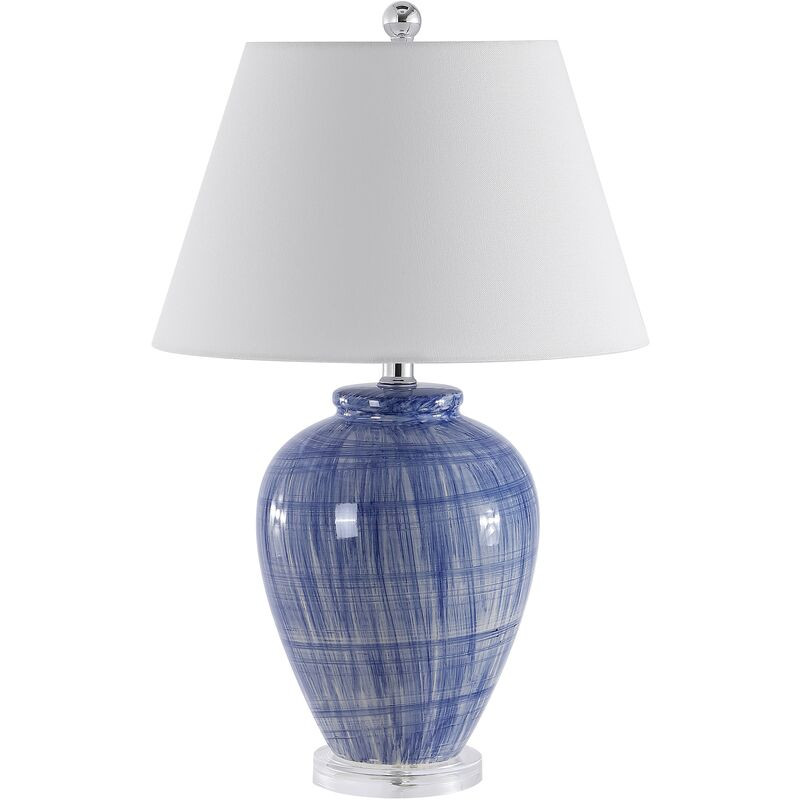 Lana Ceramic Table Lamp, Blue Crackle | One Kings Lane