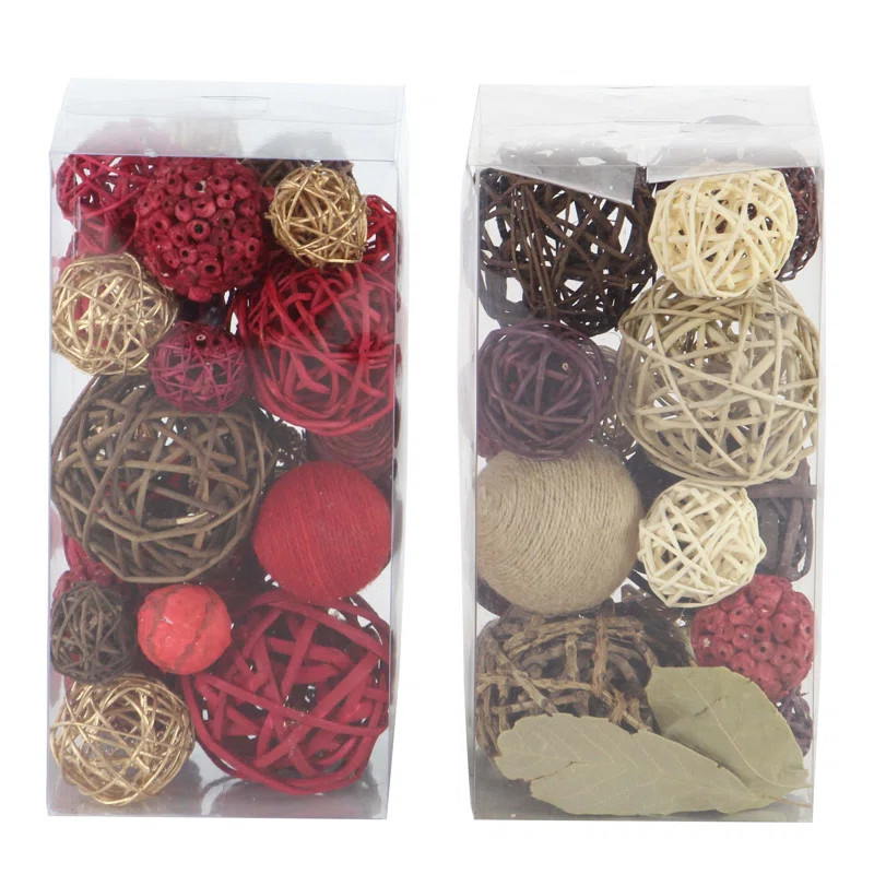 Downe Coastal Balls 2 Piece Decorative Box Set (Set of 2) | Wayfair North America