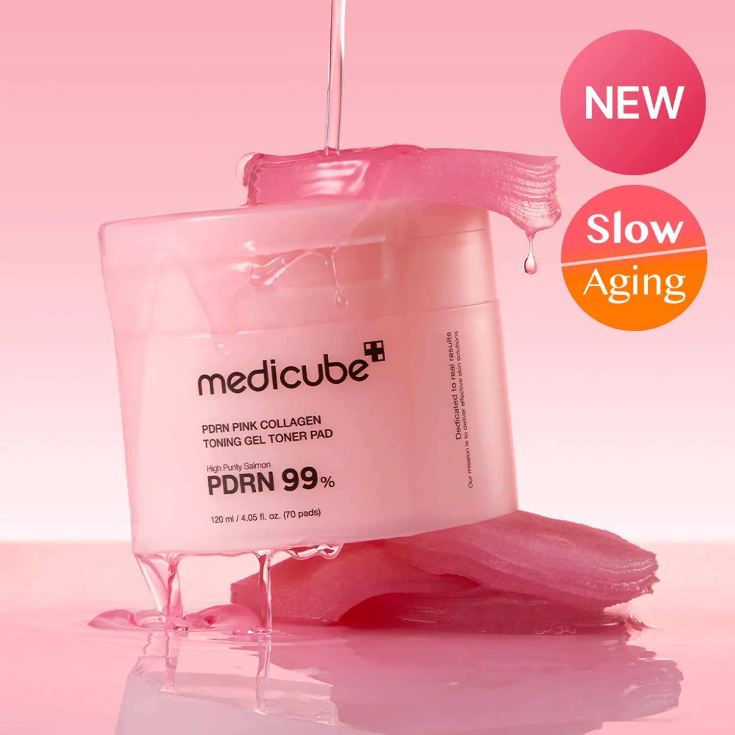 medicube PDRN Pink Collagen Toning Gel Toner Pads 70P | Olive Young Global