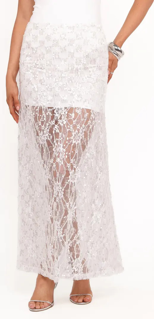 Yonder Sequin Lace Maxi Skirt | Nordstrom