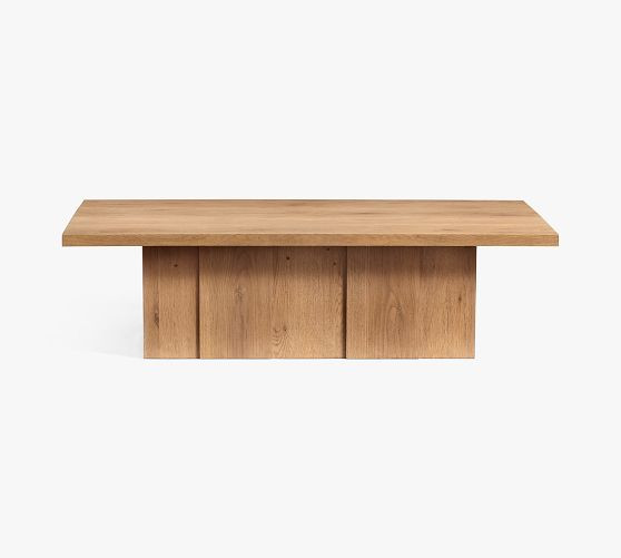 Aldon Rectangular Plinth Coffee Table (58") | Pottery Barn (US)
