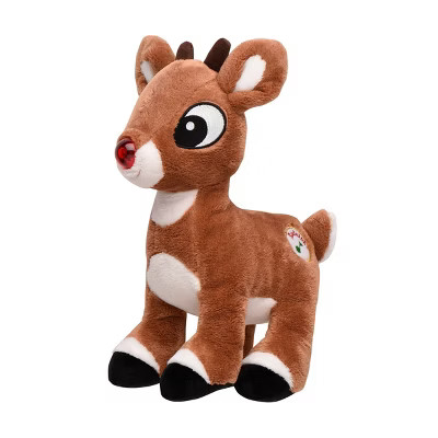 Rudolph the Red-Nosed Reindeer 10" Baby Rudolph Musical Press Light up Stuffed Plush Animal Toy -... | Target