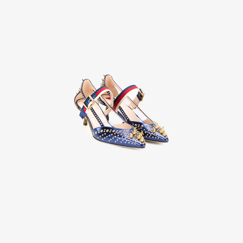 Gucci Sylvie Web strap pumps | Browns Fashion