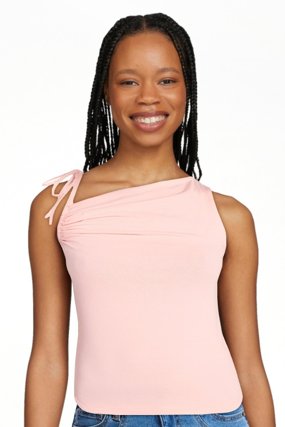 No Boundaries One Shoulder Ruched Top, Women\u2019s XXS-XXL | Walmart (US)