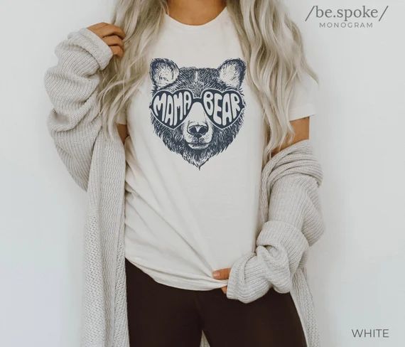 Mama Bear Shirt, Mama Bear Tshirt, Momma Bear Mama Bear Gift Animal Nature Lover Shirt Mom Shirt ... | Etsy (US)