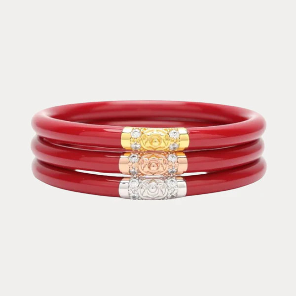 Three Kings All Weather Bangles® (AWB®) - Red | BuDhaGirl