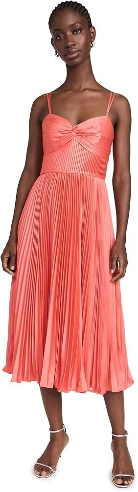 Amur Womens Krisley Pleated Midi Dress | Amazon (US)