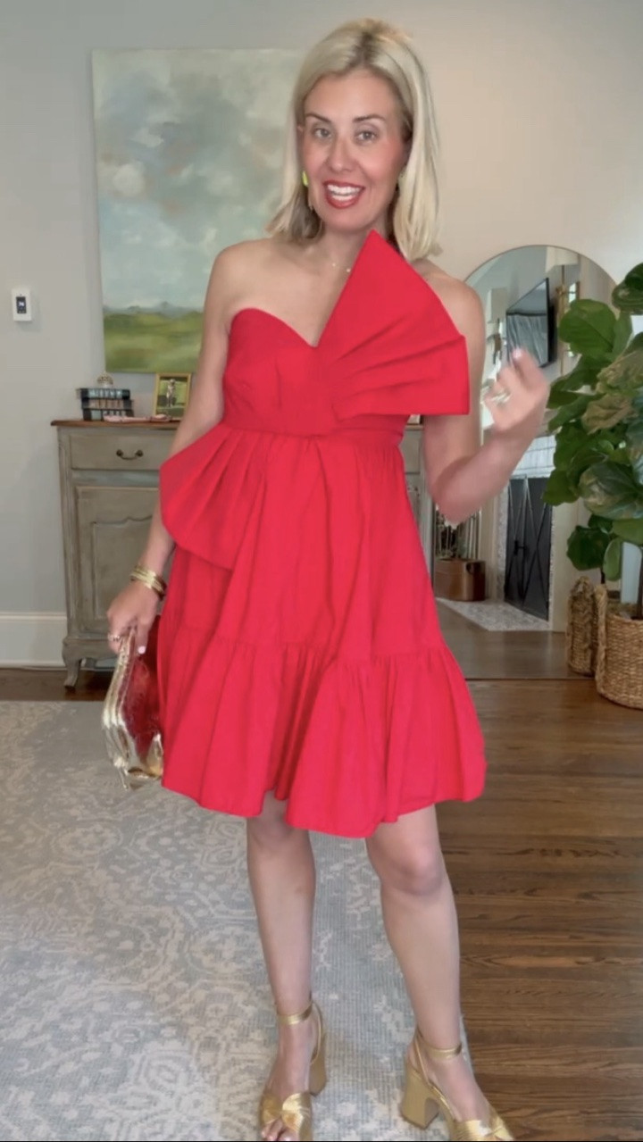 Pro tip....take a dress in your closet & style it completely different. This is such a yes look! I'm wearing a size 2 dress and 8 heel tts. *Use code Catherine20 at A+B

#LTKootd #LTKSeasonal #LTKWedding