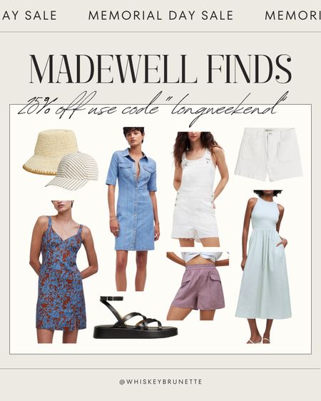 Madewell is running 25% off for Memorial Day! Use code longweekend to save. 

Madewell Dress | Summer Madewell | Memorial Day Sales

#LTKFindsUnder100 #LTKWorkwear #LTKShoeCrush